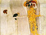 Entirety of Beethoven Frieze left3 by Gustav Klimt